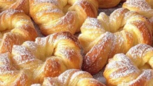 Sugar Twisted Puff Pastry Rolls